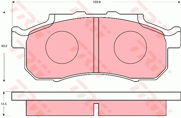 Brake Pad Set, disc brake (GDB7089)