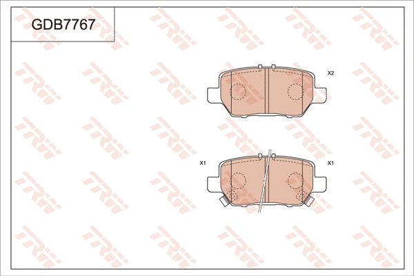 Brake Pad Set, disc brake (GDB7767)