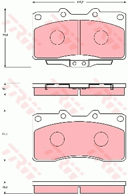 Brake Pad Set, disc brake (GDB7106)