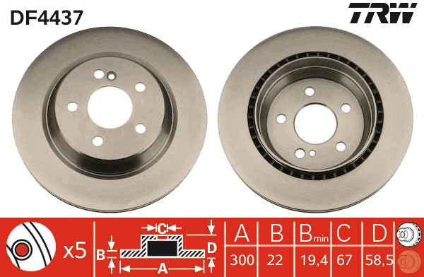 Brake Disc (DF4437)