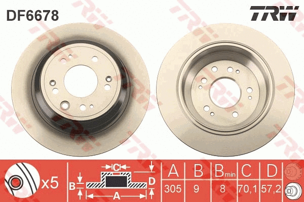 Brake Disc (DF6678)