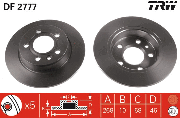 Brake Disc (DF2777)