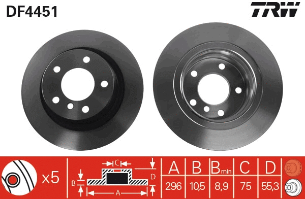 Brake Disc (DF4451)