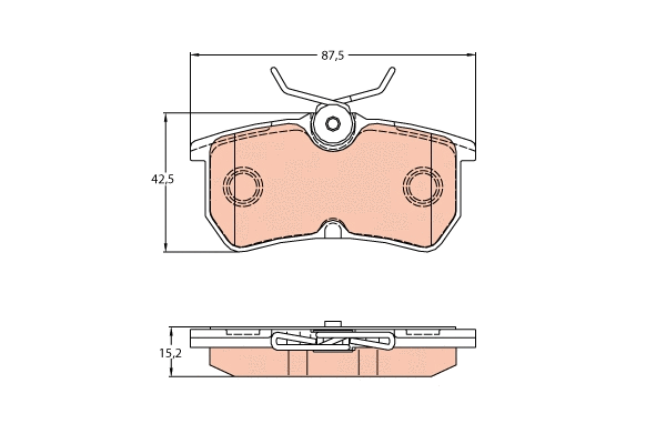 Brake Pad Set, disc brake (GDB2140)