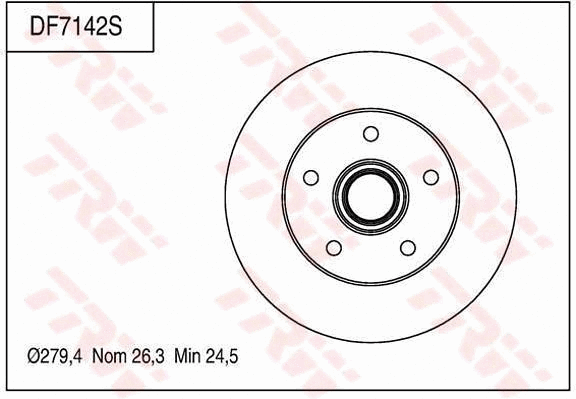 Brake Disc (DF7142S)