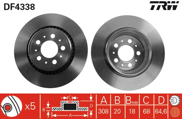 Brake Disc (DF4338)