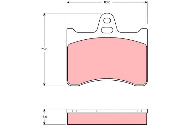 Brake Pad Set, disc brake (GDB262)