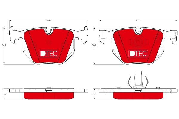 Brake Pad Set, disc brake (GDB1499DTE)