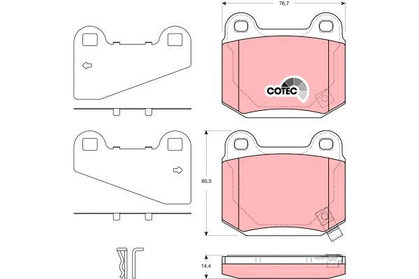 Brake Pad Set, disc brake (GDB3350)