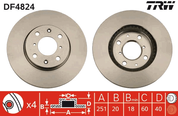 Brake Disc (DF4824)