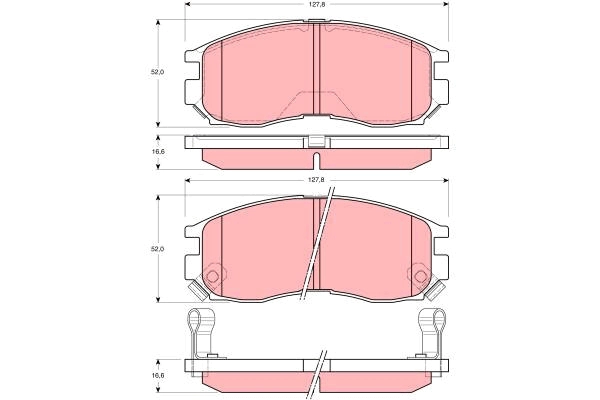 Brake Pad Set, disc brake (GDB3133AT)