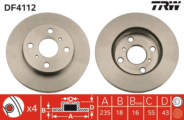 Brake Disc (DF4112)