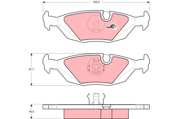 Brake Pad Set, disc brake (GDB299)