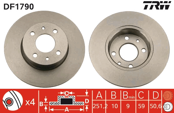 Brake Disc (DF1790)
