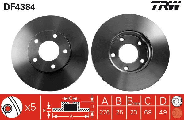 Brake Disc (DF4384)