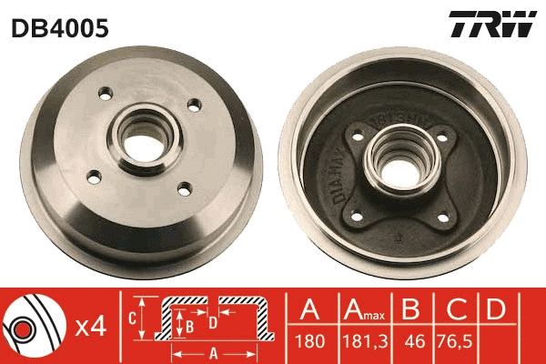 Brake Drum (DB4005)