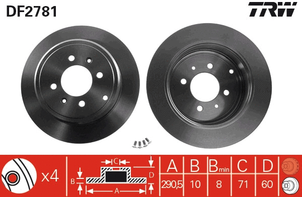 Brake Disc (DF2781)