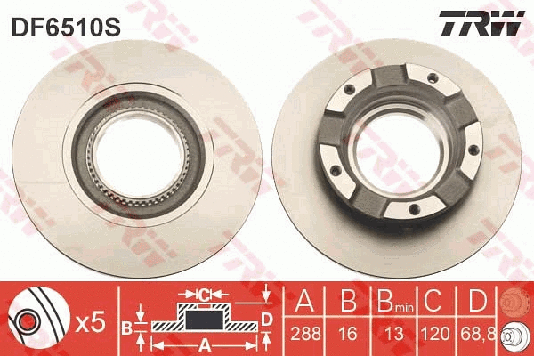 Brake Disc (DF6510S)