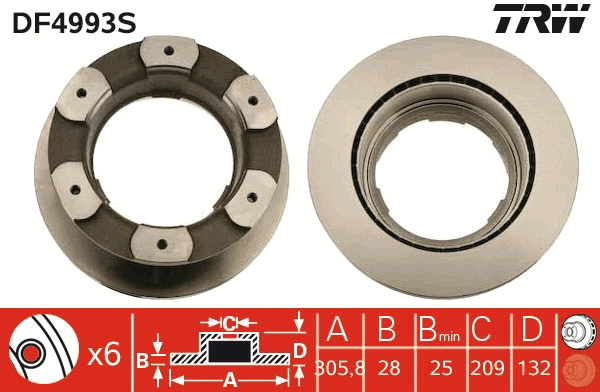 Brake Disc (DF4993S)