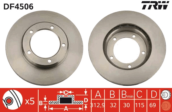 Brake Disc (DF4506)
