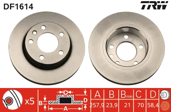 Brake Disc (DF1614)