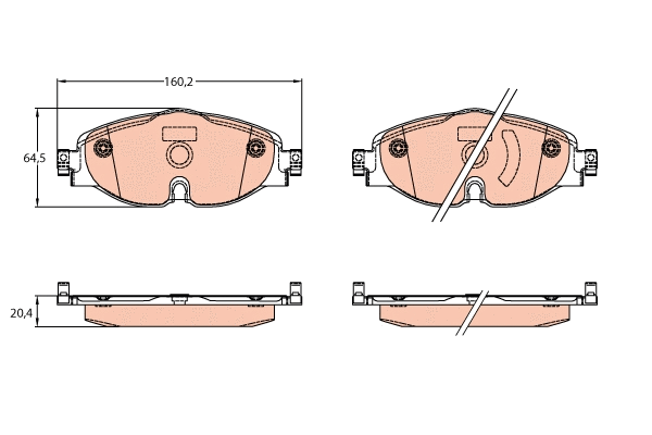 Brake Pad Set, disc brake (GDB2143)