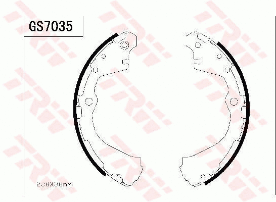 Brake Shoe Set (GS7035)