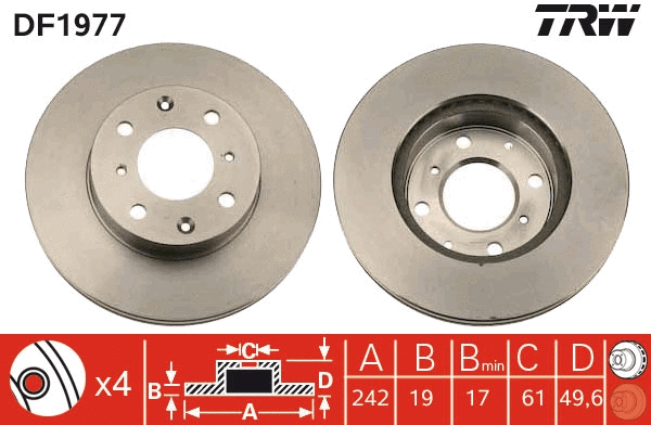 Brake Disc (DF1977)