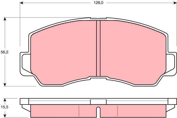 Brake Pad Set, disc brake (GDB785)