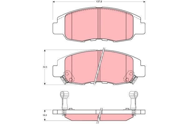Brake Pad Set, disc brake (GDB3144)
