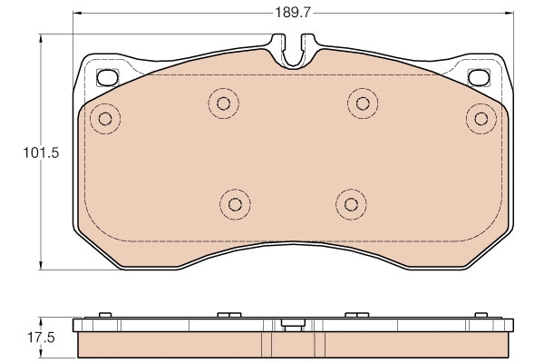 Brake Pad Set, disc brake (GDB1996)