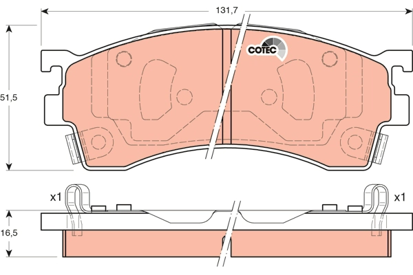 Brake Pad Set, disc brake (GDB3192AT)