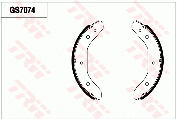 Brake Shoe Set (GS7074)