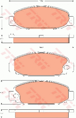 Brake Pad Set, disc brake (GDB7589)