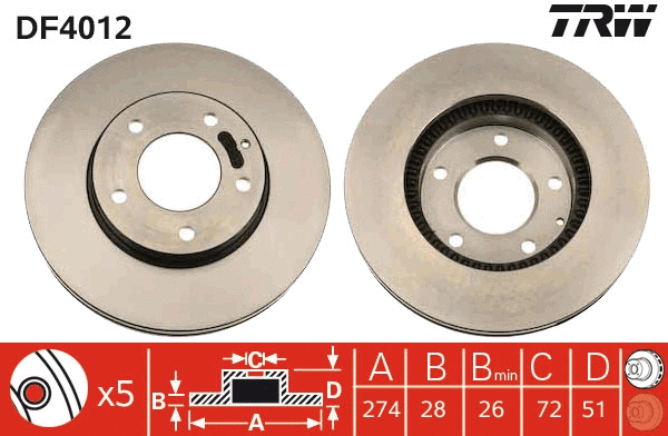 Brake Disc (DF4012)
