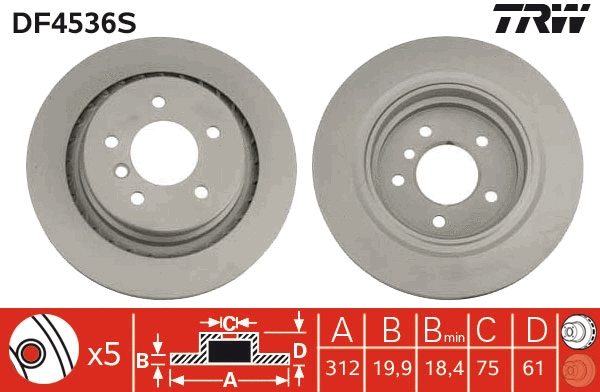 Brake Disc (DF4536S)