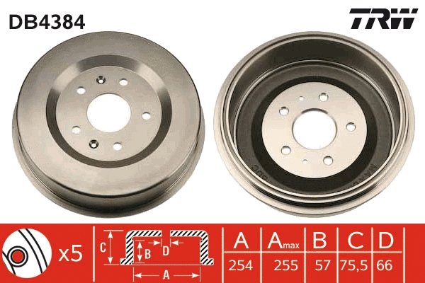 Brake Drum (DB4384)
