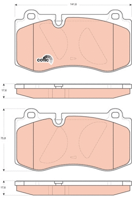 Brake Pad Set, disc brake (GDB1733)