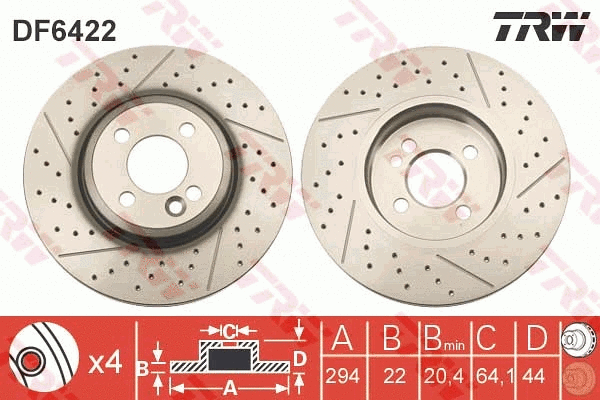 Brake Disc (DF6422)