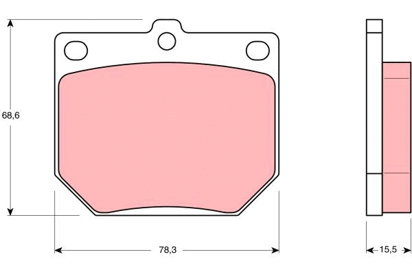 Brake Pad Set, disc brake (GDB232)