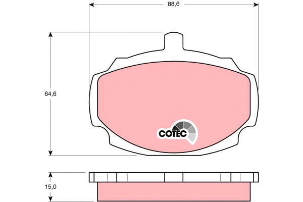 Brake Pad Set, disc brake (GDB331)