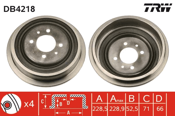 Brake Drum (DB4218)
