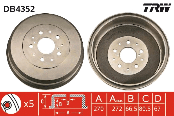 Brake Drum (DB4352)