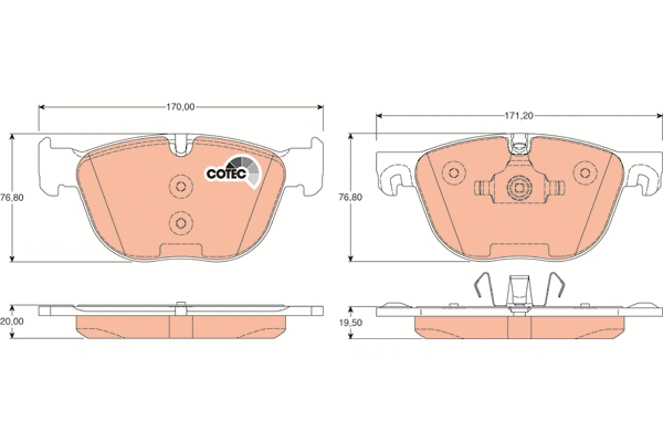 Brake Pad Set, disc brake (GDB1726)