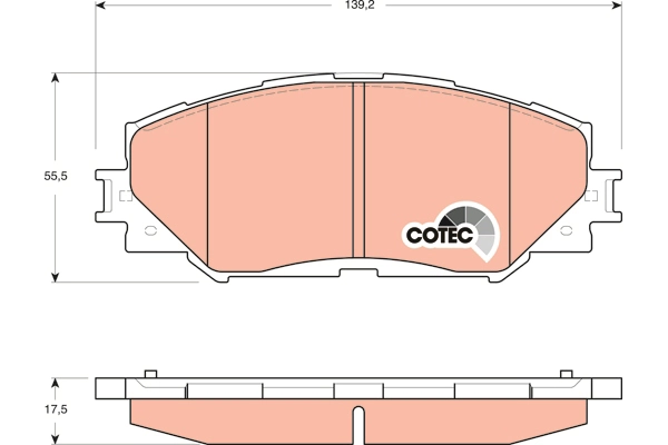 Brake Pad Set, disc brake (GDB3425AT)