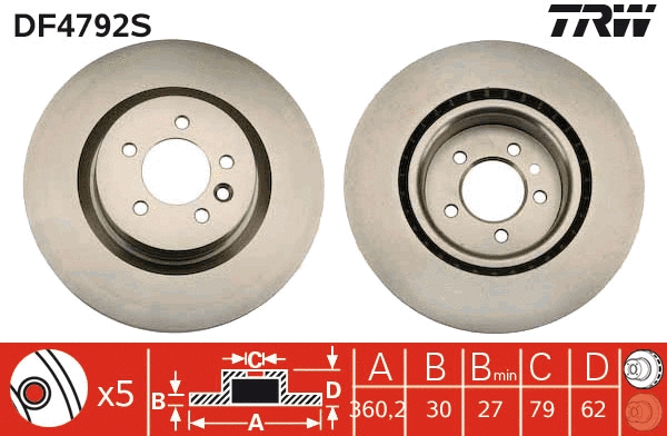 Brake Disc (DF4792S)