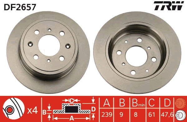 Brake Disc (DF2657)