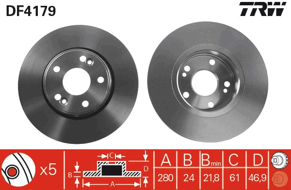 Brake Disc (DF4179)