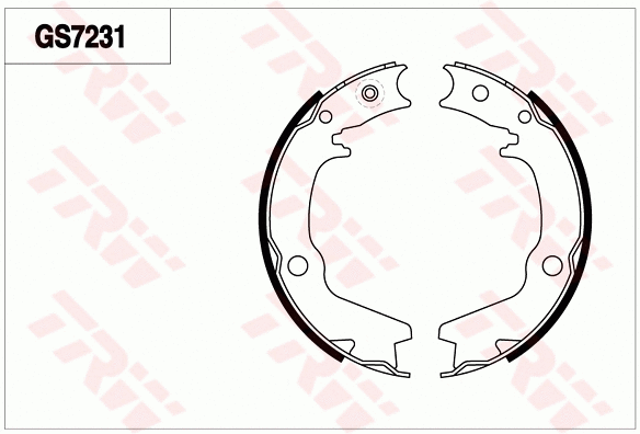 Brake Shoe Set (GS7231)