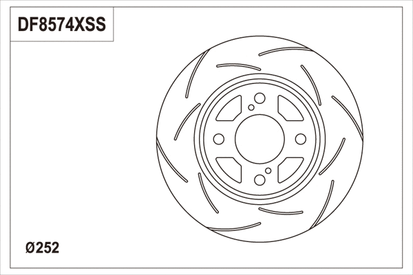 Brake Disc (DF8574S)